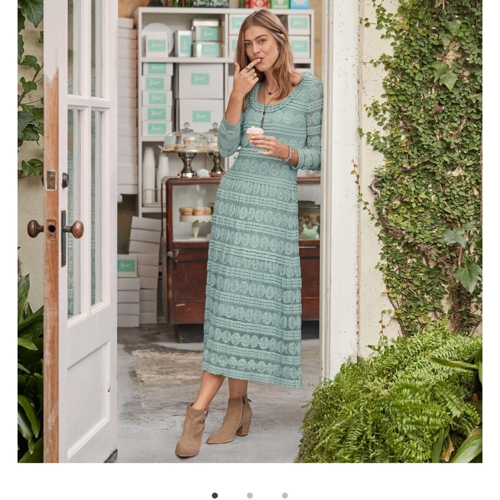 Sundance willow lace dress petite mint